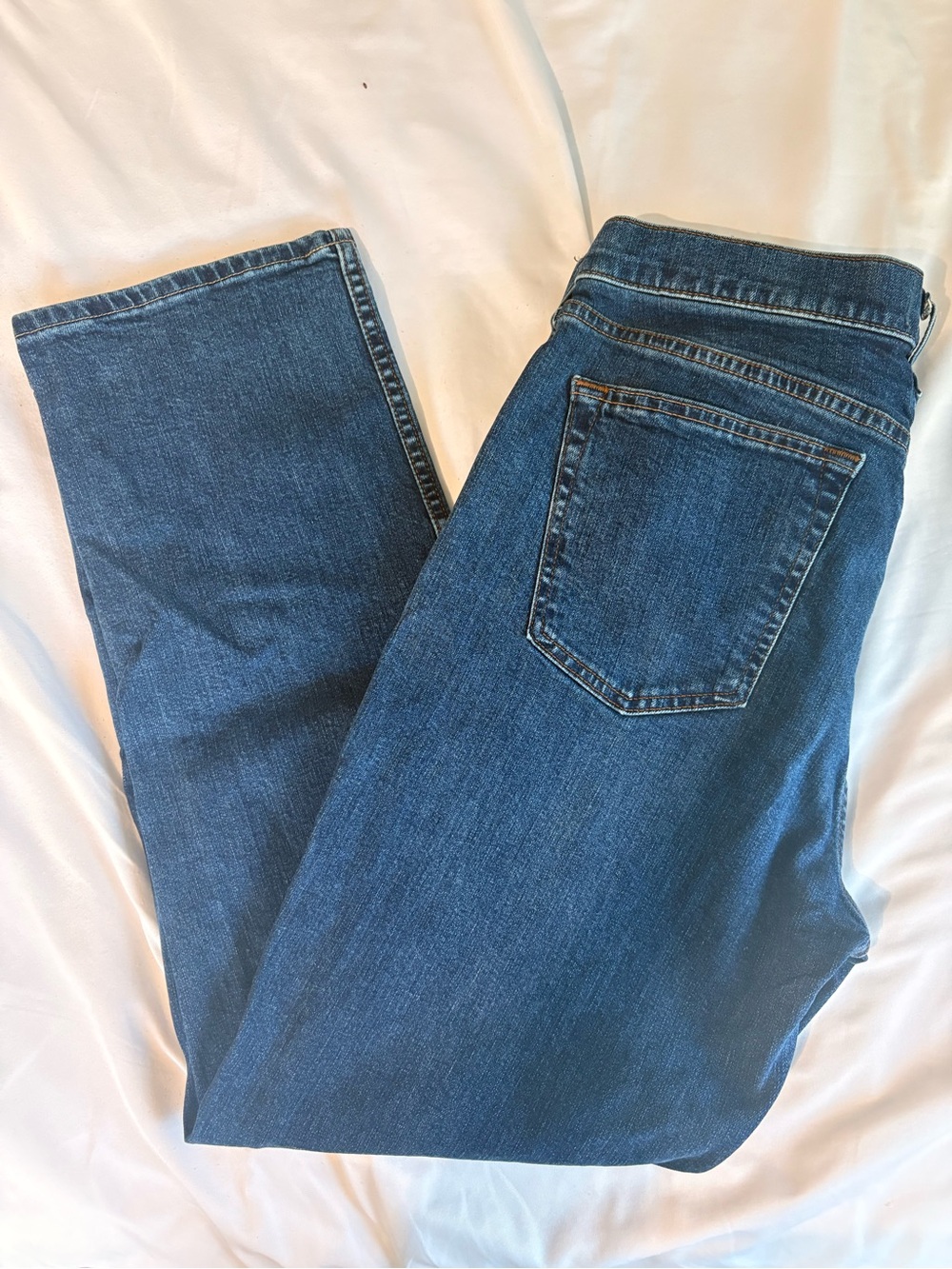 Abercrombie & Fitch Women's Straight Leg Dark Blue Jeans